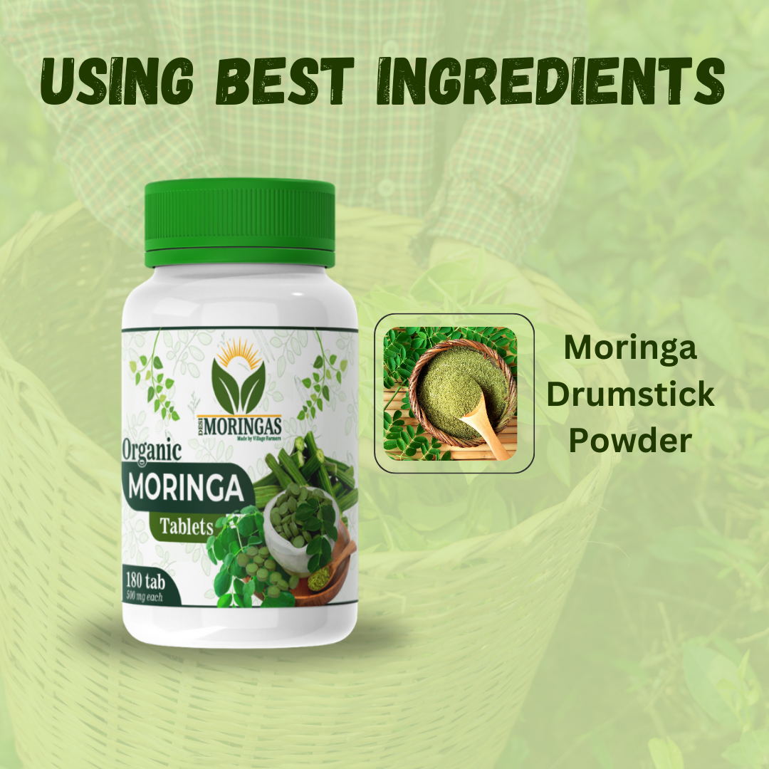 Best combo for weight loss| Moringa Tablet(180 tabs)| Natural Honey(500gm)| Herbal Green Tea(20 sachet)