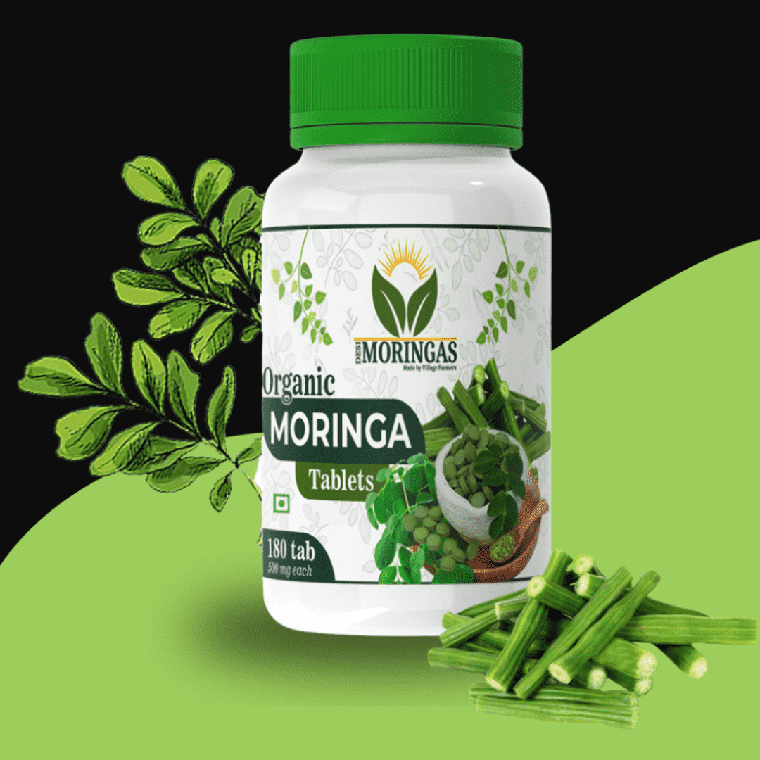 100% Natural Moringa Drumstick Tablet, Healthy Weight Loss, Ayurvedic Supplement