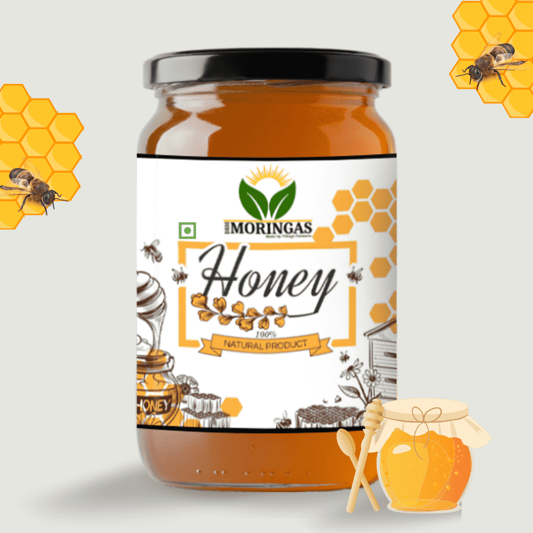100% Pure Wild Forest Organic Honey, Raw and Unprocessed, Free from Sugar Syrup, Extracted by Village Farmers